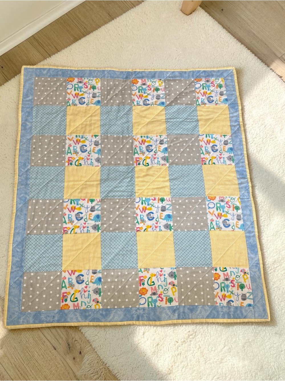 Patchwork Baby Quilt - Picture 2 of 4